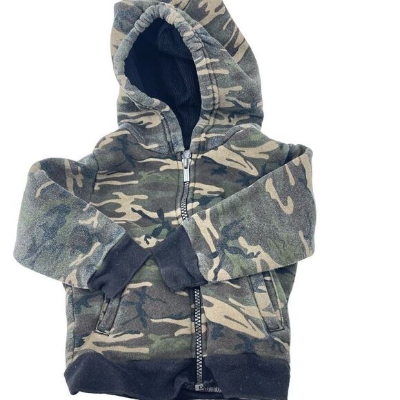 Athletic Works fleece thermal lined hoodie hooded sweatshirt jacket coat 18 mont - Picture 1 of 9